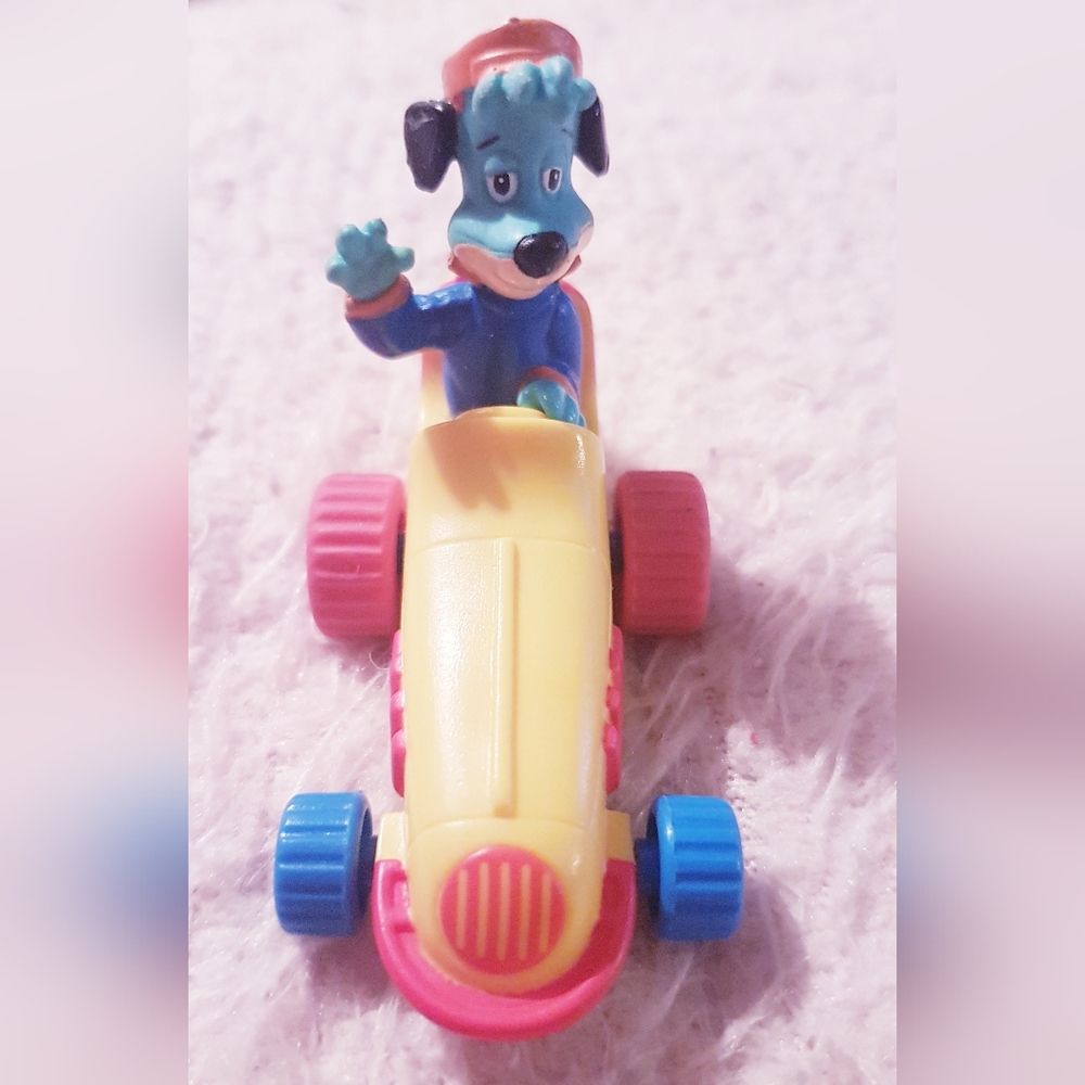 1991 Huckleberry Hound LAF 3 Hanna Barbera Toy Car Vintage Collectible